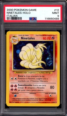 2000 Pokémon Game Italian Ninetales-Holo #12 PSA 9 MINT - Image 1 of 2