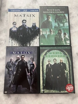 Matrix 3 Movie Collection DVD/Blu Ray Matrix Matrix Revolutions Matrix Reloaded - Image 1 of 4