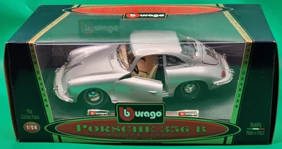 BBURAGO ESCALA 1/24 COLECCIÓN ESPECIAL 1961 PORSCHE 356B CUPÉ!!! BLACK COD 3021 Foto 1 de 3