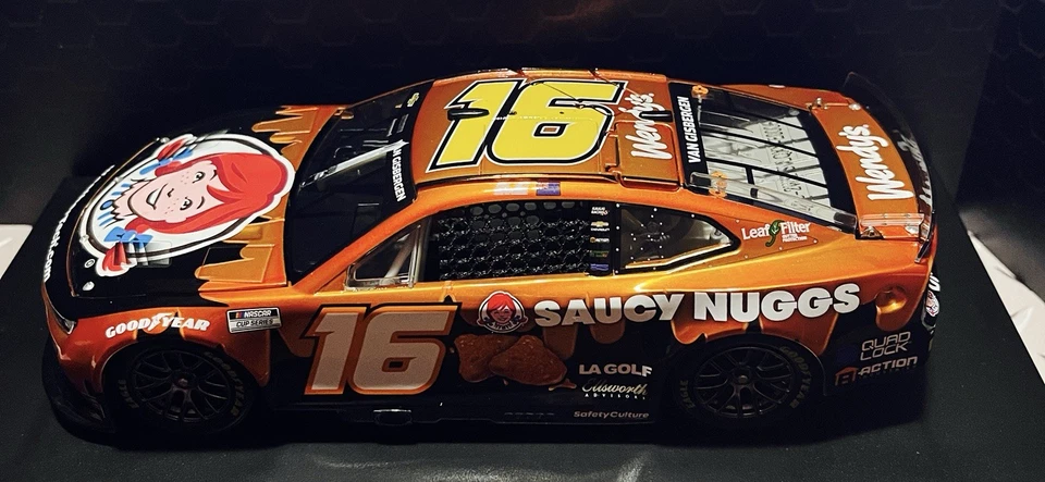 Shane Van Gisbergen 2024 Wendy's Saucy Nuggs Elite Liquid Color 1/24 Scale - Image 1 of 4