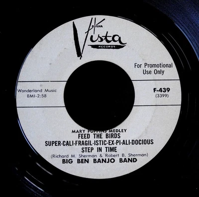 Big Ben Banjo Band SUPER-CALI-FRAGIL-ISTIC Disney Mary Poppins Buena Vista PROMO Foto 1 de 2