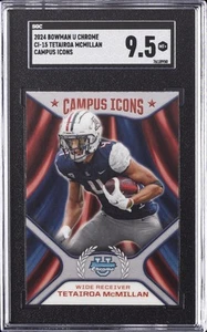 2024 BOWMAN U CHROME CAMPUS ICONS #CI-15 TETAIROA MCMILLAN SGC 9.5 - Picture 1 of 2