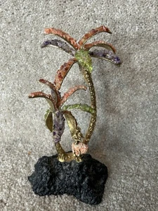 "Palmeras de coral hawaiano y base de lava Hula Girl de colección 8"" Pelé Hawaii 1983" - Imagen 1 de 5