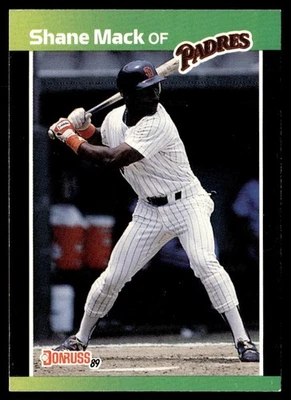1989 Donruss Shane Mack San Diego Padres #538 - Image 1 of 2