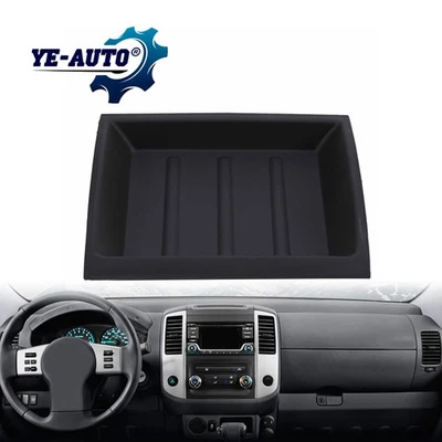For 2005-2017 Nissan Frontier Pathfinder Black Upper Dash Bezel Storage Box Foto 1 de 4