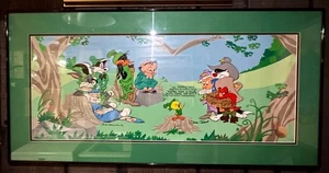 Sherwood Forest Group, Ltd Ed Cel, WB 1992 firmato Chuck Jones incorniciato certificato di autenticità - Foto 1 di 1