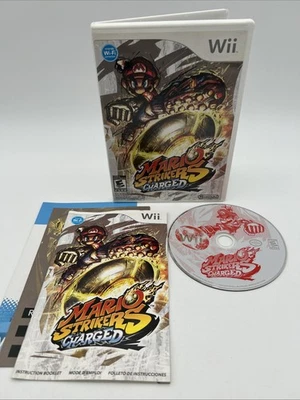 Mario Strikers Charged (Nintendo Wii, 2007) Complete CIB w/Inserts VGUC - Image 1 of 4