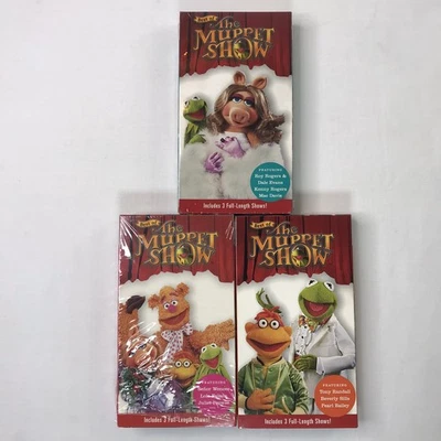(LOT OF 3) Best Of The Muppet Show Jim Henson Time Life (VHS 2000) Kenny Rodgers - Image 1 of 4