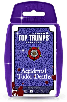 New, Unopened Limited Edition Top Trumps Accidental Tudor Deaths Card Game - Image 1 of 4