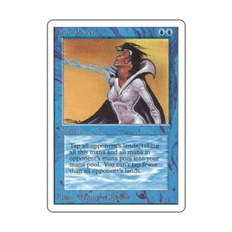 WOTC MtG Unlimited Drain Power (R) EX - Image 1 of 1