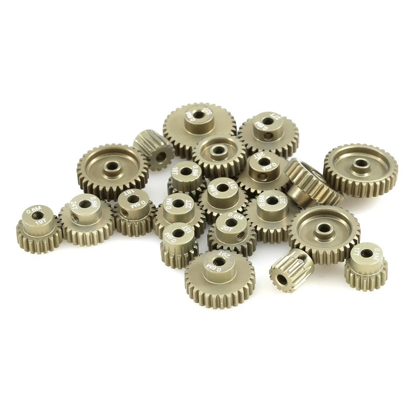 M0.6 3.175mm 16T-25T Pinion Motor Gear Brush Brushless for 1/10 RC Car Model - Image 1 of 4