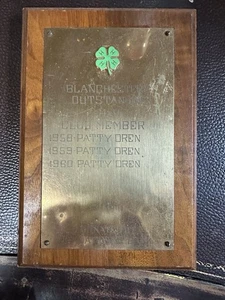 Vintage 4-H Club Award Plakette 6x9 50’s-60’s Patty Patricia? Oren Blanchester OH - Bild 1 von 5