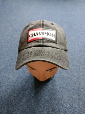 Pair Of Champion Spark Plugs Stone Washed Black & Red Baseball Caps - Fits All - Image 1 of 4