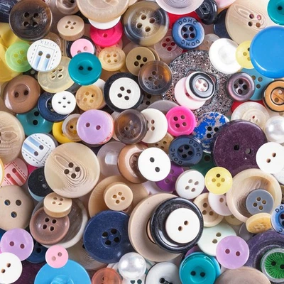Scrambled Assortment Bag of Buttons for Arts & Crafts, Decoration, Collections, - Image 1 of 4
