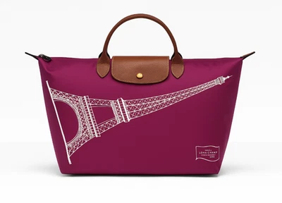 New Longchamp Le Pliage Eiffel Tower Limited Edition Large Tote Bag - Purple - Image 1 of 4