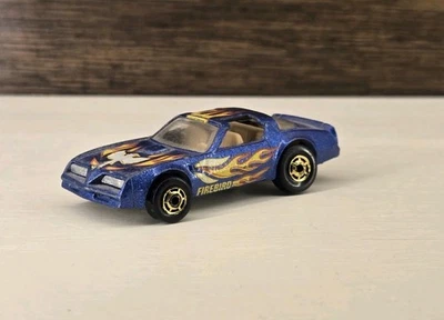 Винтажный Hot Wheels 1977 #37 Hot Bird Pontiac Firebird синий золотой колеса очень изящный - Изображение 1 из 4