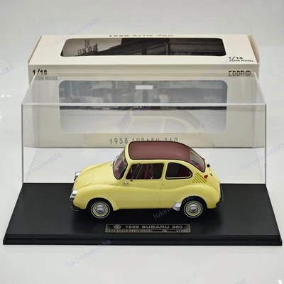 1:18 Ebbro Subaru 360 1958 Mini Beetle Master Amarillo Resina Coche Modelo Limitado Foto 1 de 4