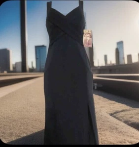 EMERALD SUNDAE Gr. XS Junior’s Navy Sleeveless Sheath Formal Evening Gown Dress - Bild 1 von 17