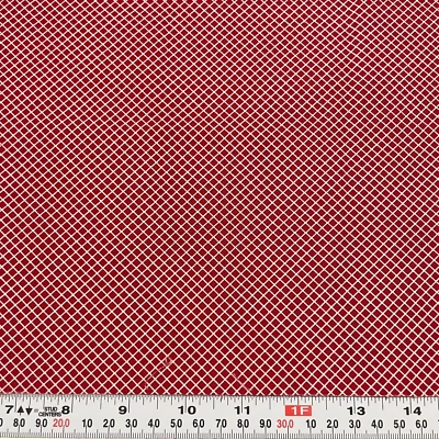Red White Checkered by Faye Burgos for Marcus Fabrics Cotton Remnant 10" x 44" - Image 1 of 2