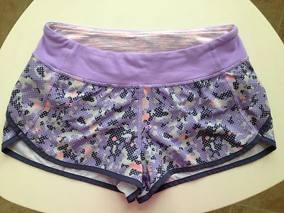 Pantalones Cortos Niñas Ivivva by Lululemon Rápidos Púrpura Rosa Camuflados Talla 14 Foto 1 de 4