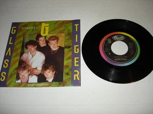 GLASS TIGER 45 record 7" Someday 1986 Capitol B-73004 rare PS with poster Canada - Picture 1 of 6