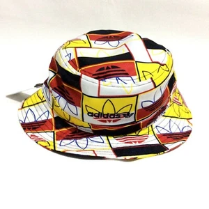 adidas All Over Trefoil Bucket Hat Unisex One Size OSFM Sun Brim Boonie Booney - Picture 1 of 3