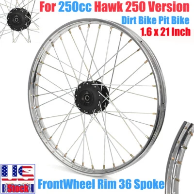 21inch Front Wheel Rim For 250cc Hawk 250 Version Dirt Bike Pit Bike 36 Spoke - Изображение 1 из 4