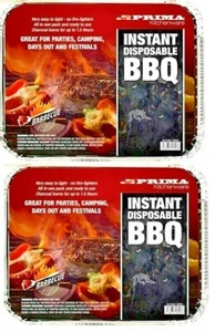 2x Universal Instant Light Disposable Barbecue BBQ Brand NEW! - Picture 1 of 3