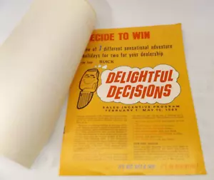 1969 Buick Delightful Decisions letteratura promozionale corrispondenza - Foto 1 di 3