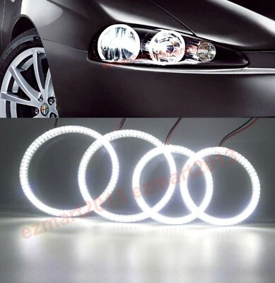 Anillo LED 4 halo para Alfa Romeo 147 2005-2010 faro ojo de ángel diablo demonio DRL Foto 1 de 4