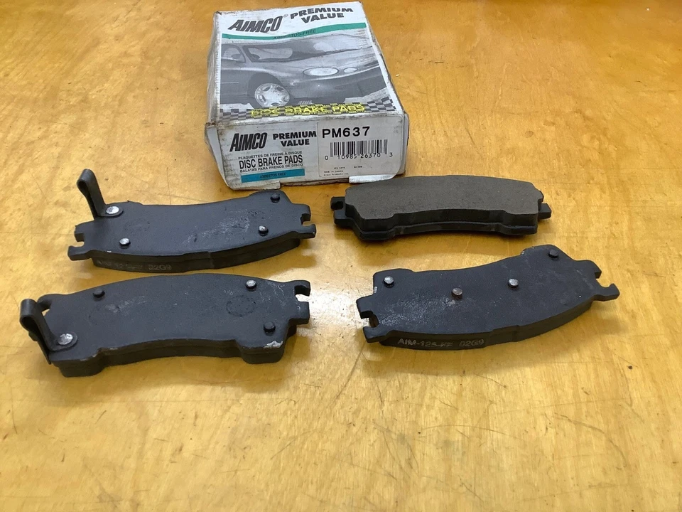 CONJUNTO DE PASTILHAS DE FREIO A DISCO FORD PROBE; AIMCO# PM-637 - Imagem 1 de 2