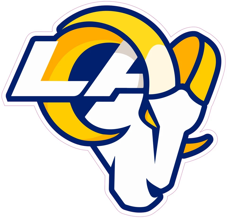 Los Angeles Rams Football Vinyl Decal Sticker Car Truck Bumper Tumbler Mug