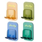Plastic Toothbrush Holder Mouthwash Cup Organizer Wall Mounted Rack