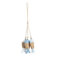 MDLUU 10 Pcs Mediterranean Nautical Fish Net Accessories Hanging Decorations for Christmas Tree Beach Wedding Sea Themed Party Ornaments Home Wall