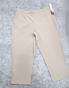 DRESSBARN Pants Women 22W Beige Tummy Control Pockets Comfort Waist Pullup - Picture 1 of 15