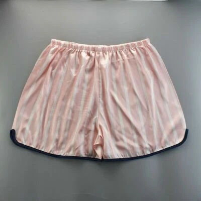 女士缎面短裤人造丝绸内衣裤条纹波尔卡圆点大码可爱 — 第 1/3 张图片