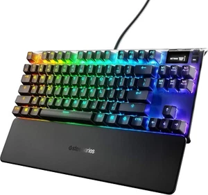 SteelSeries Apex 7 TKL Compact Mechanical Gaming Keyboard - OLED Smart Display - - Picture 1 of 8