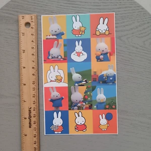 15pc Miffy Stickers Scrapbook Mobile Laptop DIY Anime Bunny AUS Free Post - Picture 1 of 1
