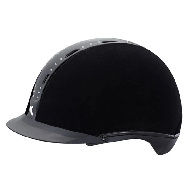 Reithelm KED Tara Schwarz flock crystal L 57 bis 62 cm - Bild 1 von 1