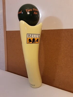 Mint Vtg Bell's Brewery Two Hearted Ale 12" Tall Beer Tap Handle Comstock MI NR - Image 1 of 4
