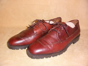 Mens Cole Haan Brown Dressy Lace Up Shoes w/ Casual Thick Grooved Soles Sz 10 - Picture 1 of 8