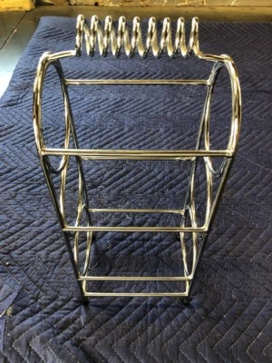 Хромированная столешница для трех бутылок вина стойка с ручкой - Изображение 1 из 4