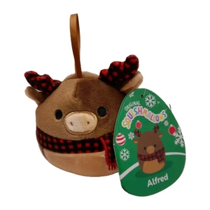 Squishmallows Alfred Moose Plush Ornament KellyToy Christmas Decoration 4” New - Picture 1 of 6