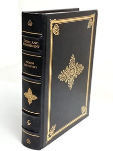 Crime and Punishment 1975 Easton Press Black Leather Fyodor Dostoevsky Vintage - Imagen 1 de 12