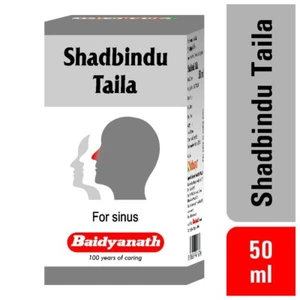 Baidyanath Shadbindu Taila (Oil) for Sinus |Cough, Cold, Headache Relief - 50 Ml - Picture 1 of 3