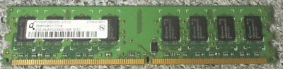 Qimonda 2GB RAM PC2-6400U 2Rx8 DDR2 Arbeitsspeicher - Bild 1 von 2