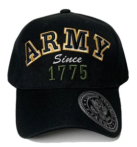LICENSED EMBROIDERED U.S. ARMY TM SINCE 1775 INSIGNIA SEAL LOGO EMBLEM CAP HAT - Picture 1 of 3