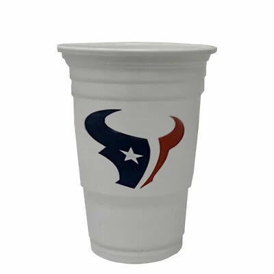 Copos de plástico 18 Game Day Football Houston Texans oficialmente licenciados 18 oz - Imagem 1 de 2