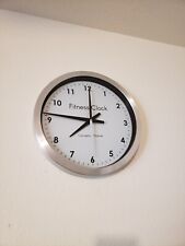 Fitness wall clock/timer 14-inch contin. sweep high visib.sec hand, glass lens