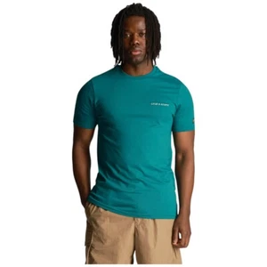 Lyle & Scott maglietta uomo t-shirt court green logo ricamato TS2007V - Imagen 1 de 5